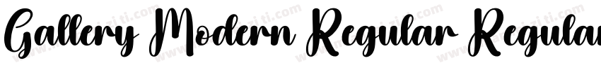 Gallery Modern Regular Regular字体转换